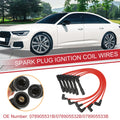 6 Pcs Spark Plug Wire Ignition Coil Cable for Audi A4 A6 VW (2004–2015)