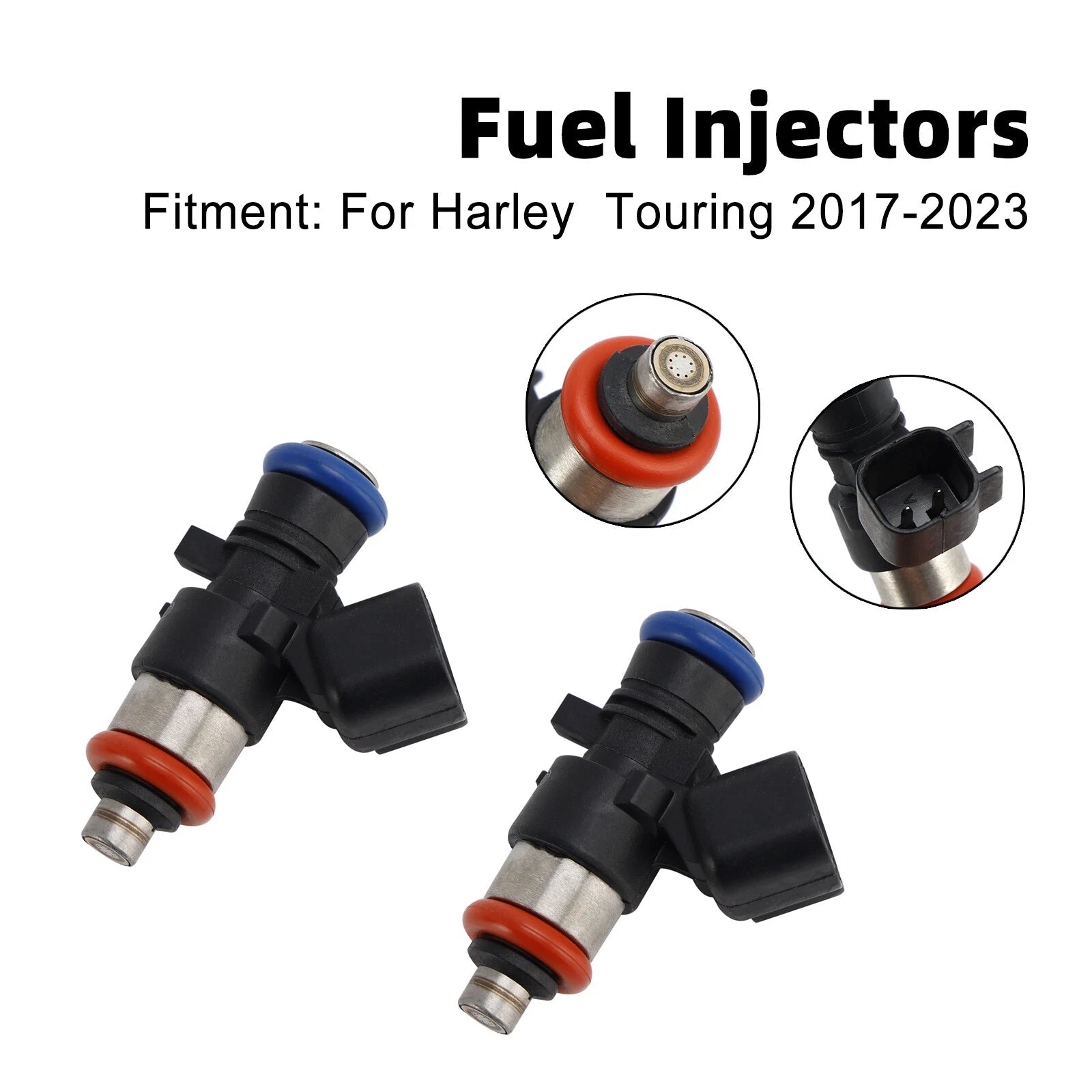 2X 0280158387 Fuel Injectors for Harley Touring FLHXSE CVO Street Glide (2017–2023)