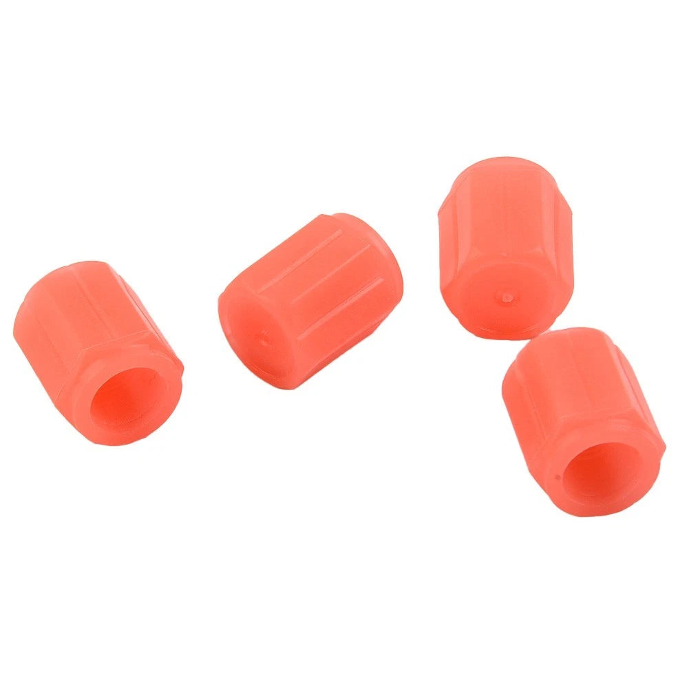 Luminous Tire Valve Caps for Cars - Fluorescent Red Ring