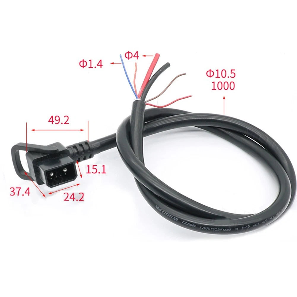 Flexible Male Elbow ACDC Power Connector for Lithium Energy Products
