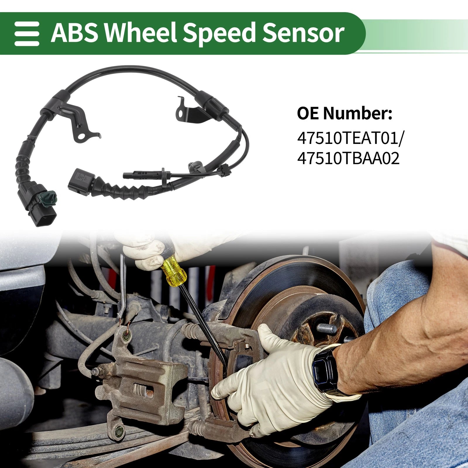 ABS Wheel Speed Sensor Replacement for Honda Civic Rear Right (2006–2011)