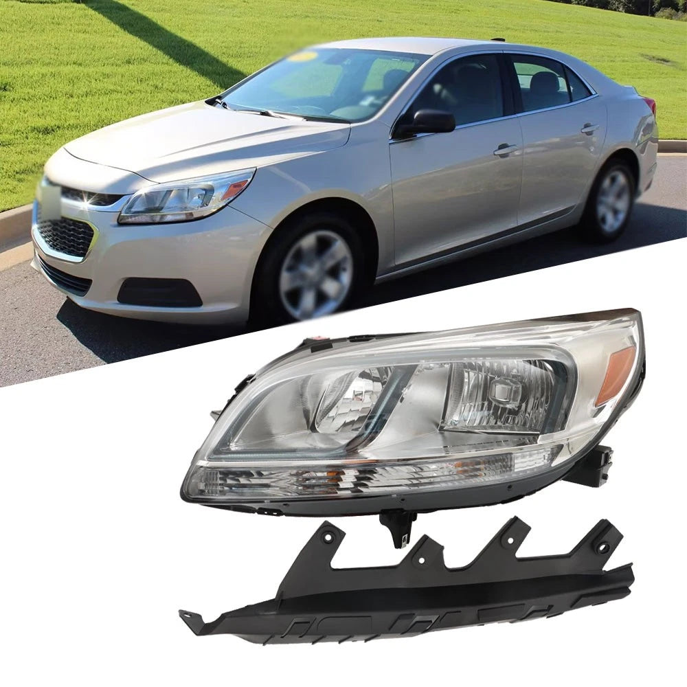 Halogen Headlight for Chevy Malibu LS (2013–2016) Left Driver