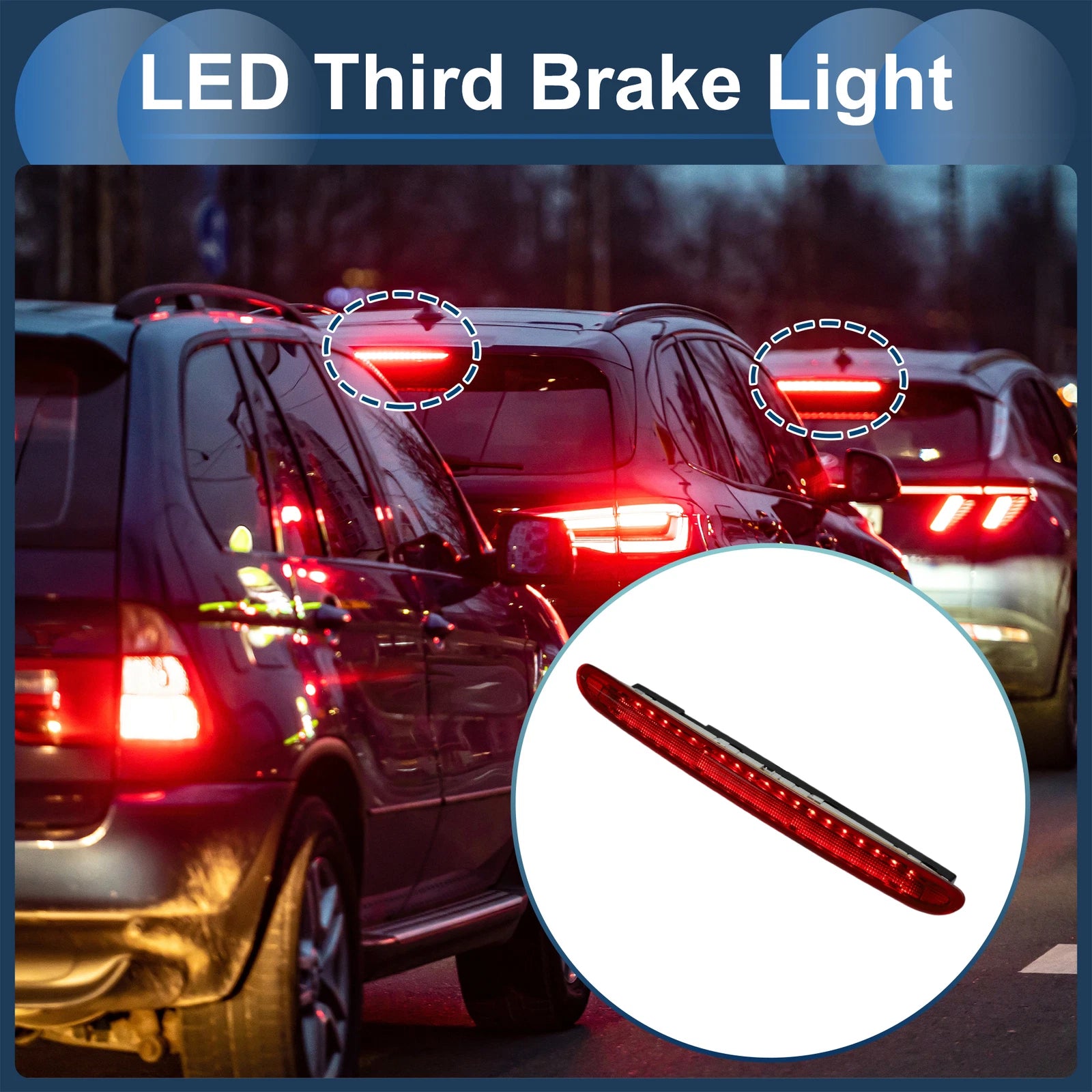 LED Third Brake Light for Mini Cooper R58 (2012–2015) Red Housing