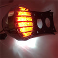 License Bracket & Chrome LED Tail Light for Harley Touring Bobber