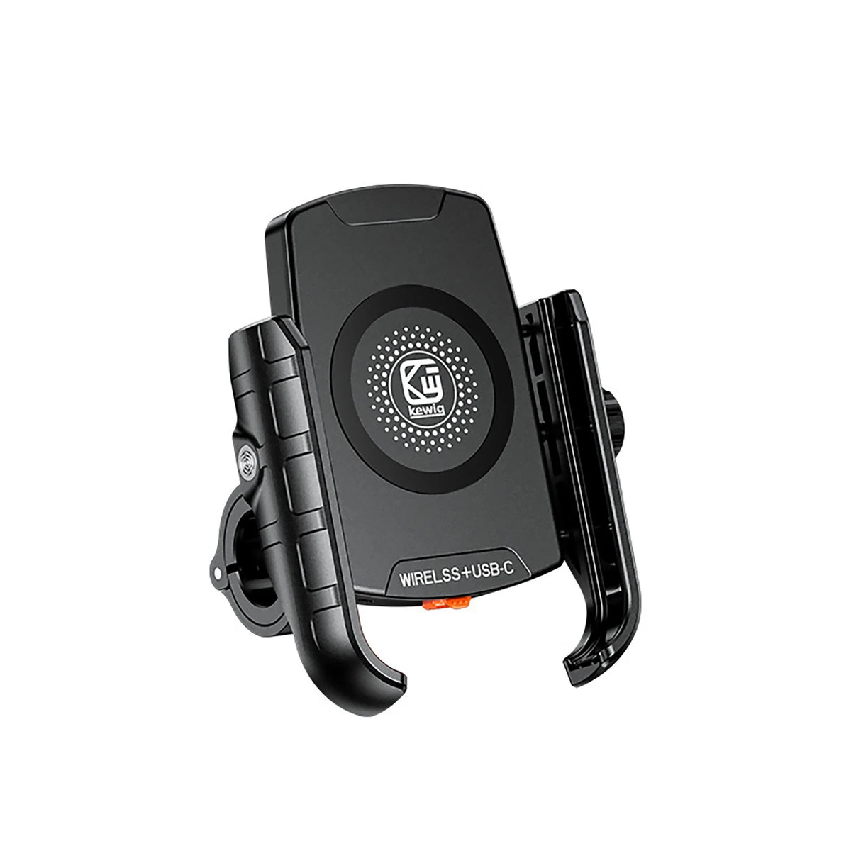 360° Rotating Wireless Type-C Fast Charger Holder Mount for Motorcycle (4-7")