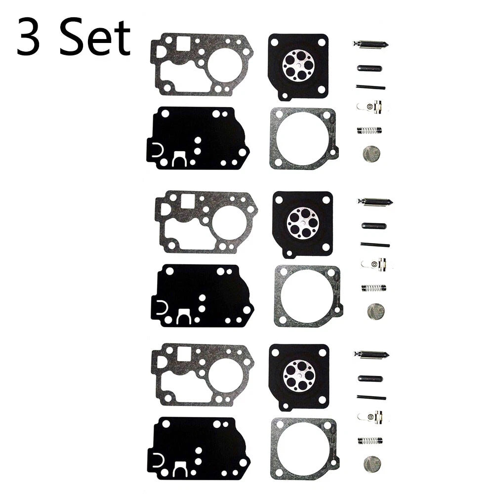 3X Carburetor Kit for Homelite Lawn Mower (Zama RB-142, C1U-W32, C1U-W32A)