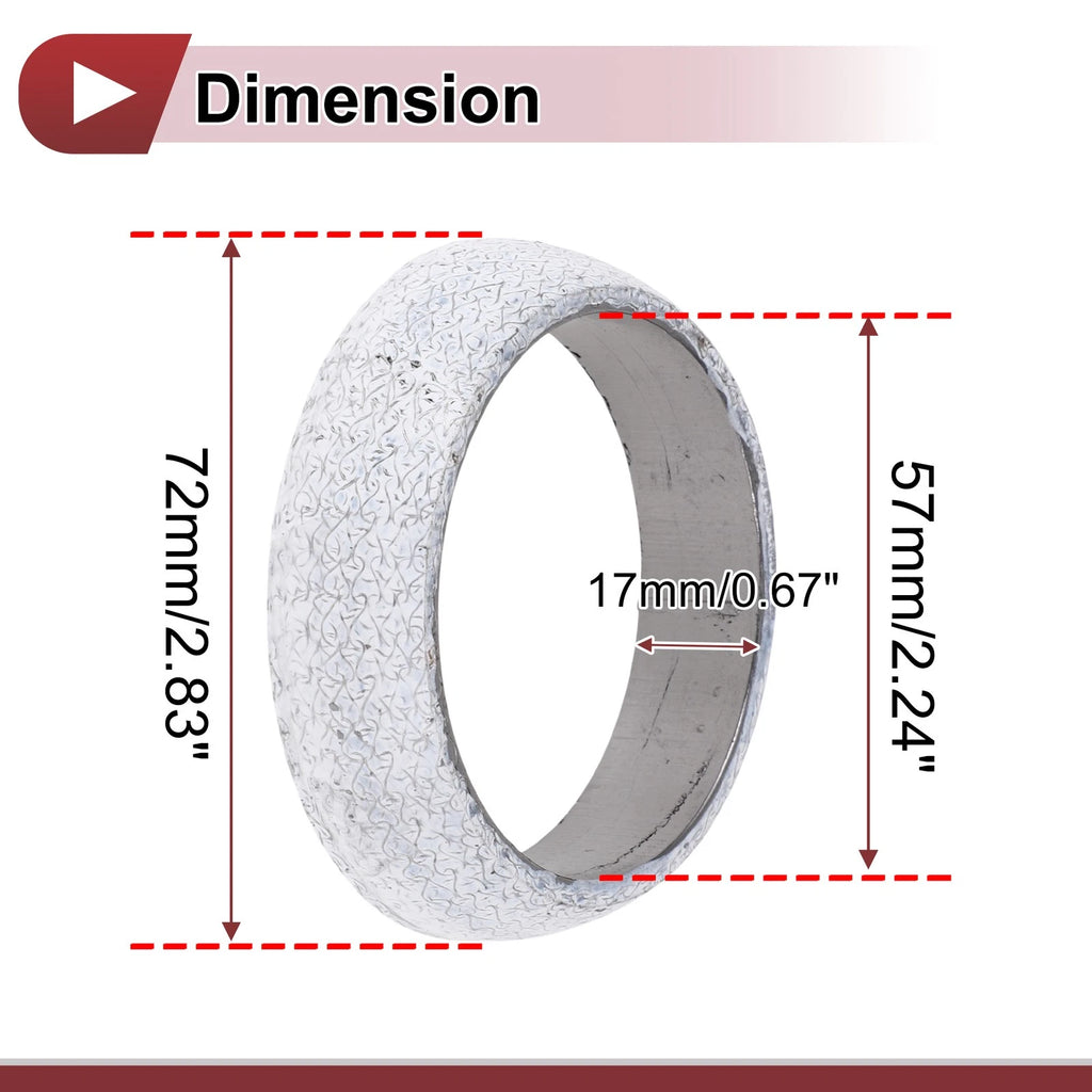 Exhaust Manifold Gasket for - 57mm Donut Ring Graphite