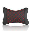Frosted Leather Neck Pillow for Car (Ergonomic Design)