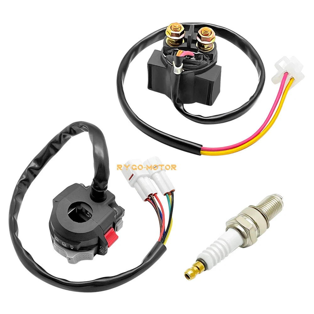 Handlebar Switch & Starter Solenoid Relay & Spark for Yamaha Warrior 350 (2002–2003)