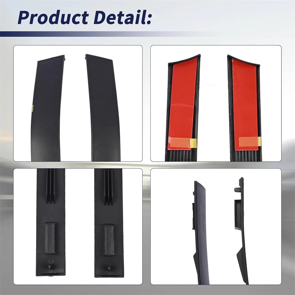 Pair Rear Roof Drip Molding for Toyota Tundra Double Cab (2007–2021)