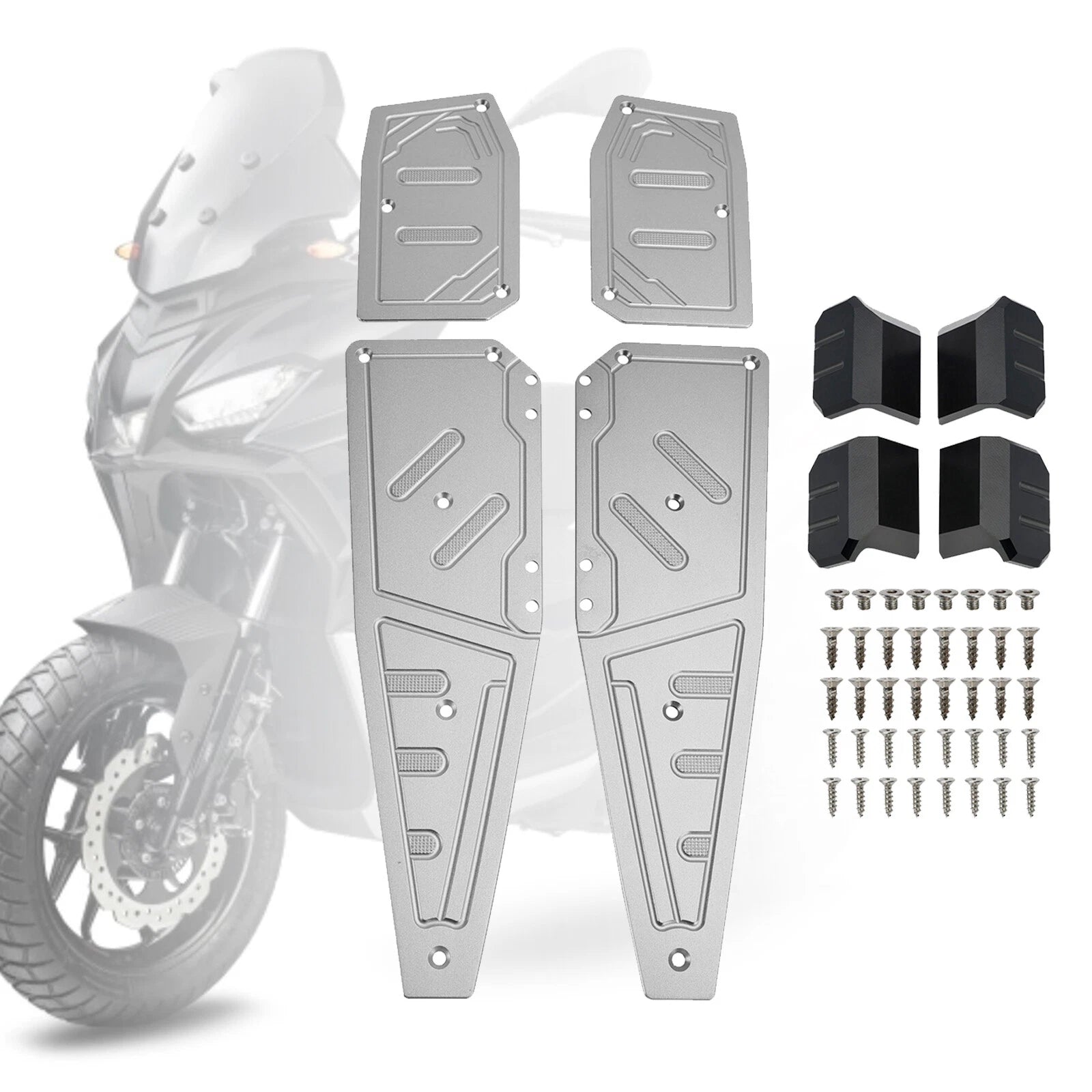 Footboard Foot Rest Pad Peg Plate for Aprilia SR GT200 SR GT125 (2022–2023)