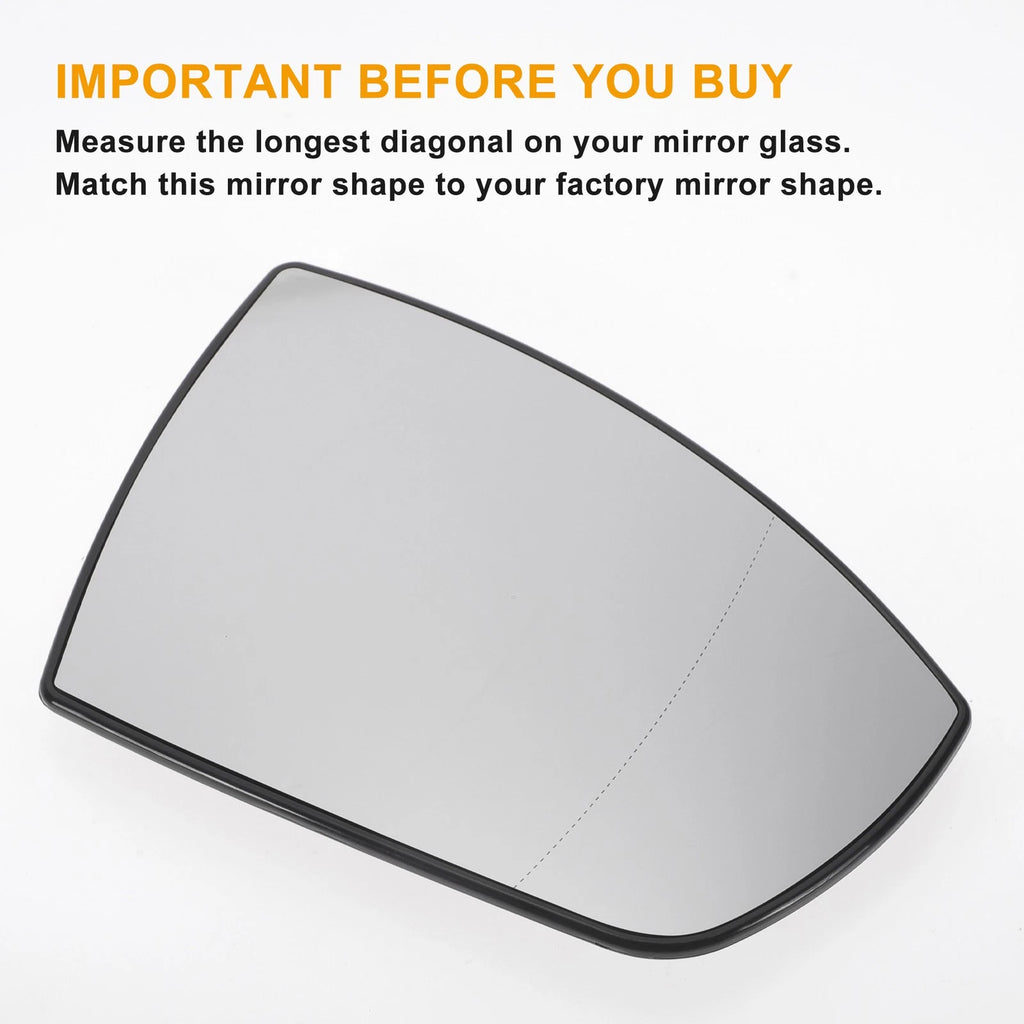 Right Side Mirror Glass with Heated Back for Ford Galaxy (2006–2015)