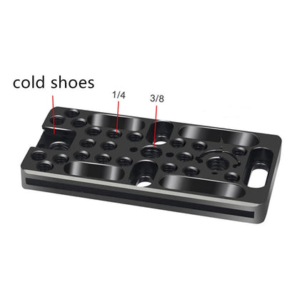Multi-Purpose Switching Plate for ARRI Cold Shoe (1/4, 3/8)