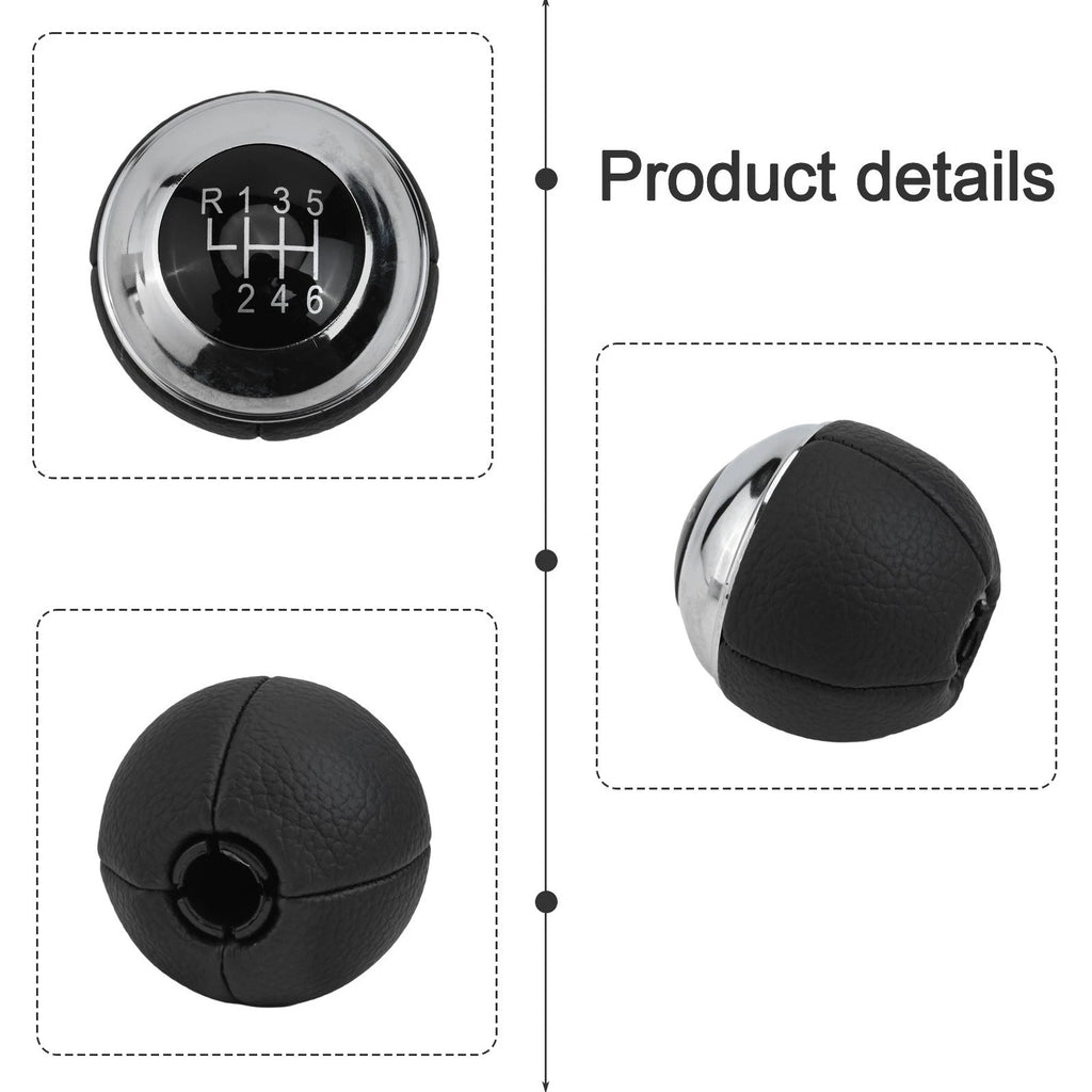Shift Knob for MINI Cooper (Leather, Chrome Finish)