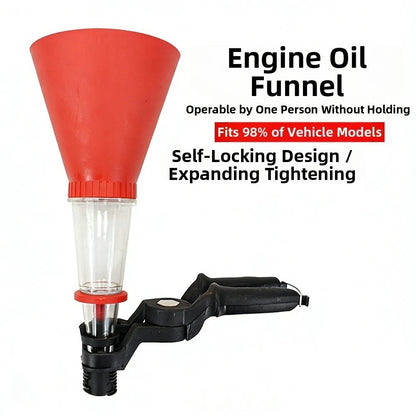 Oil Funnel Kit for Automotive Engine Oil Changes