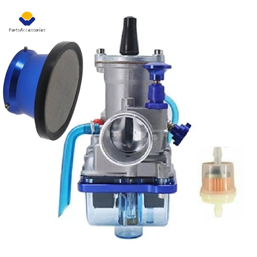 PWK34 34mm Carburetor & Air Filter for Suzuki RM 125 250 370 500 (1975–2001)