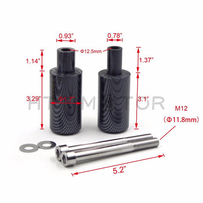 Long Extended Frame Slider Falling Protector for Honda CBR600RR (2003–2006)