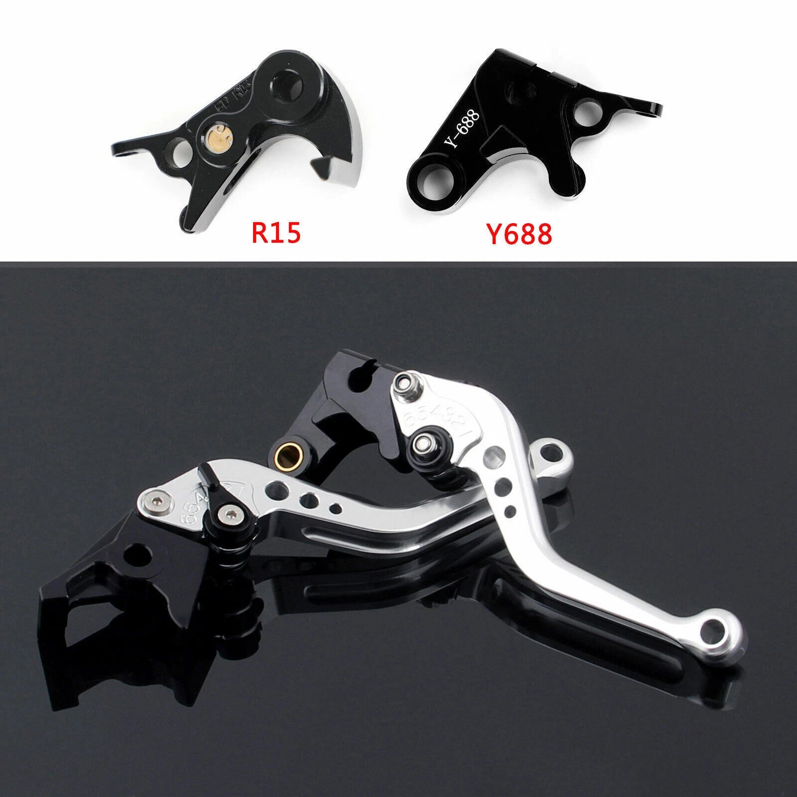 Short Clutch Brake Lever for Yamaha MT-09 Tracer 900/GT (2021–2022) YZF R6 (2017–2020)