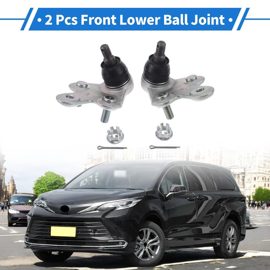 2 Pcs Front Lower Ball Joints Replacement for Toyota Sienna (2011–2020)