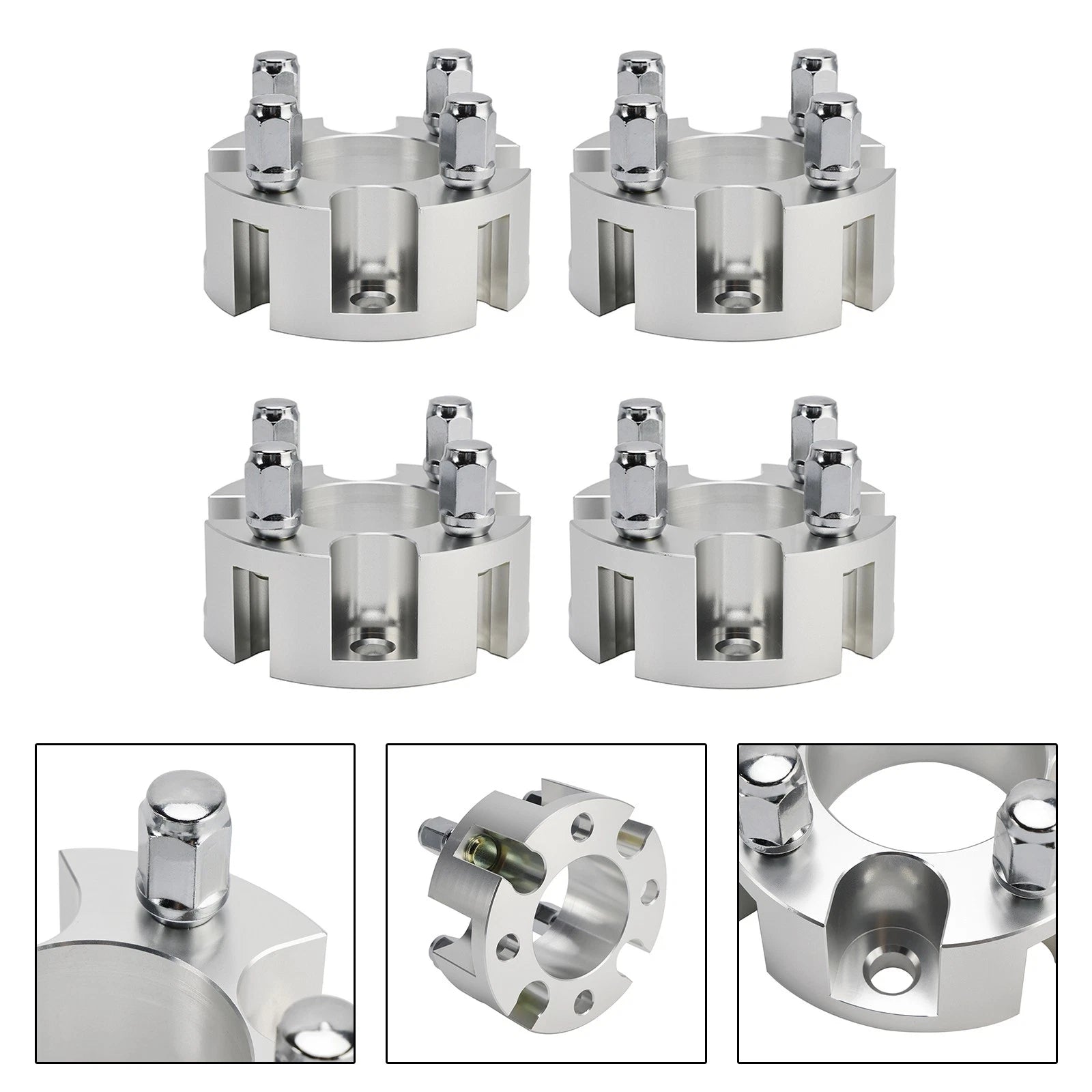 2 Inch Wheel Spacers Kit with Lug Nuts for Yamaha Club Car EZGO