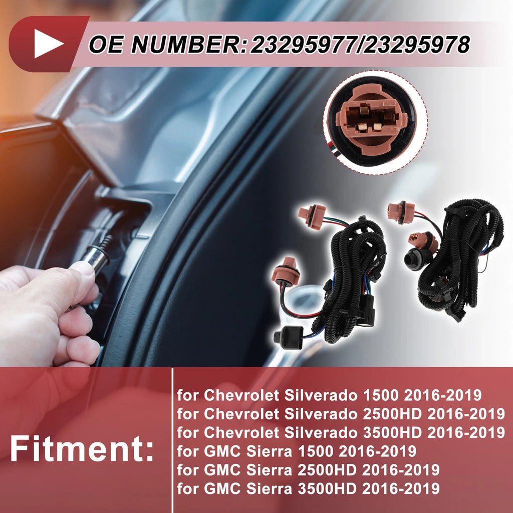 Left Tail Light Socket Wiring Replacement for Chevrolet Silverado (2014–2018)