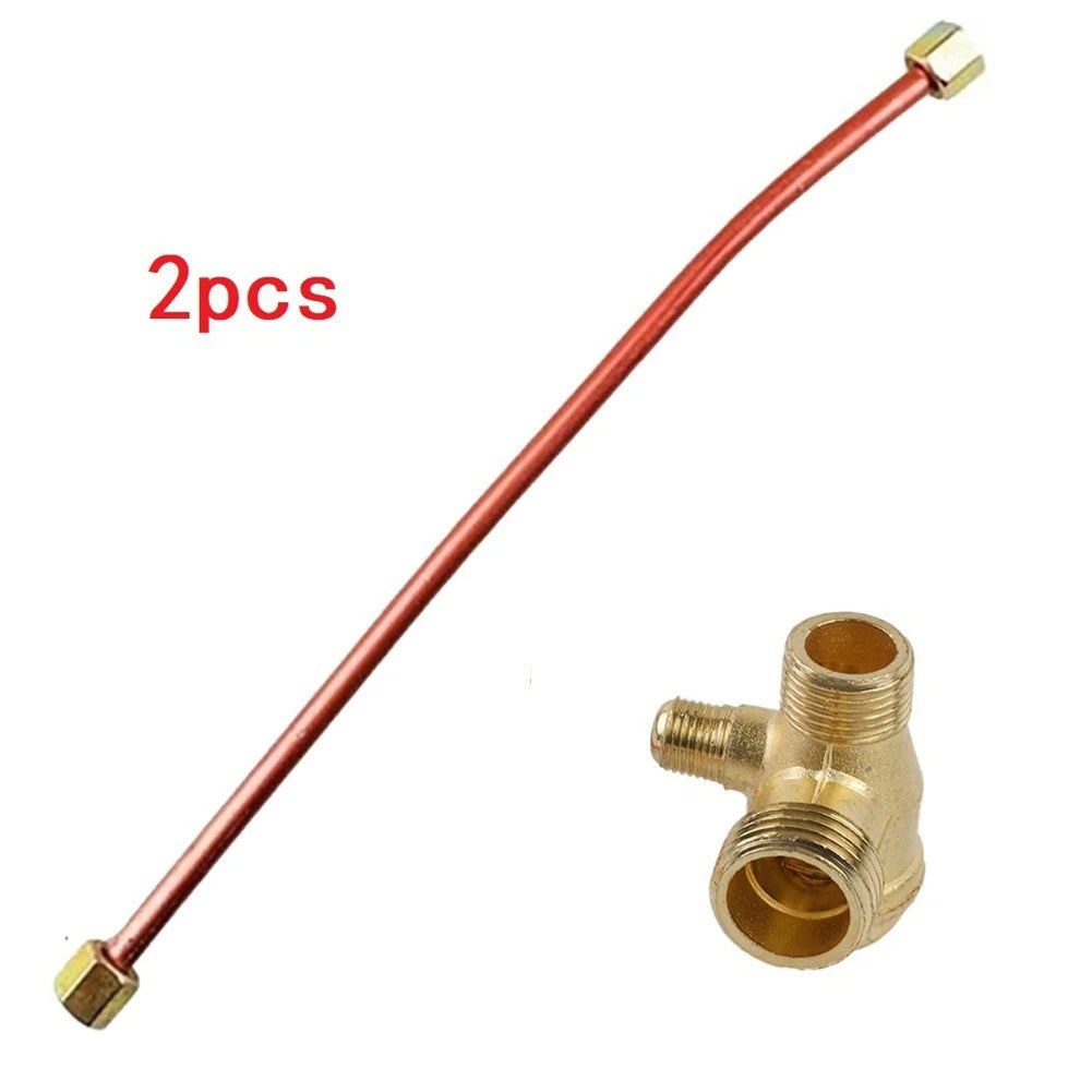 Check Valve Tube for Air Compressor (20/16/10mm Diameter, 9mm Hex Nut)