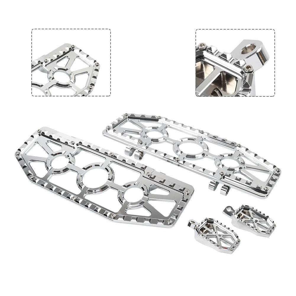 Driver Passenger Floorboard Foot Peg Pedals for Harley Road King (1994–2023)