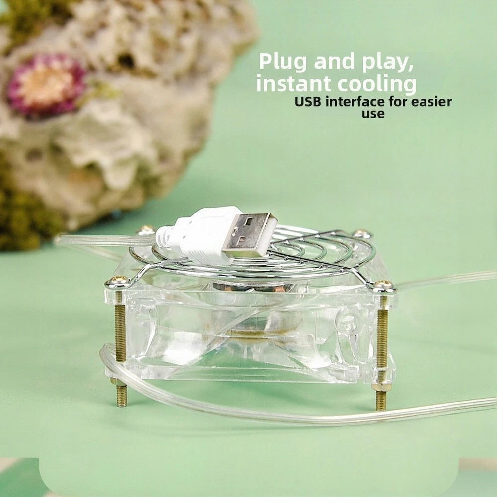 2X USB Pet Fan for Small Animals - Hamsters, Cats, Dogs Cages