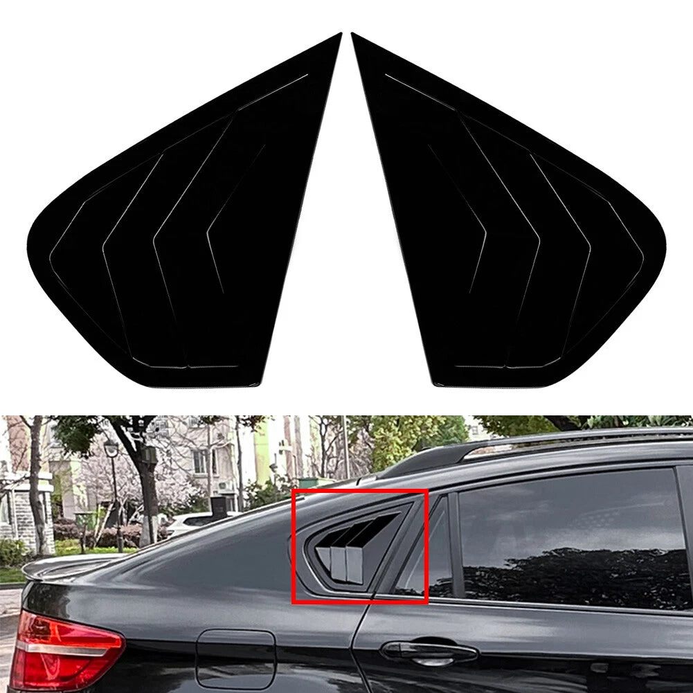 Rear Window Louver Shutter Cover Trim for BMW X6 E71 E72 (2008–2014)