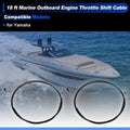 2 pcs Throttle Shift Control Cable for Yamaha Boat (18 ft)