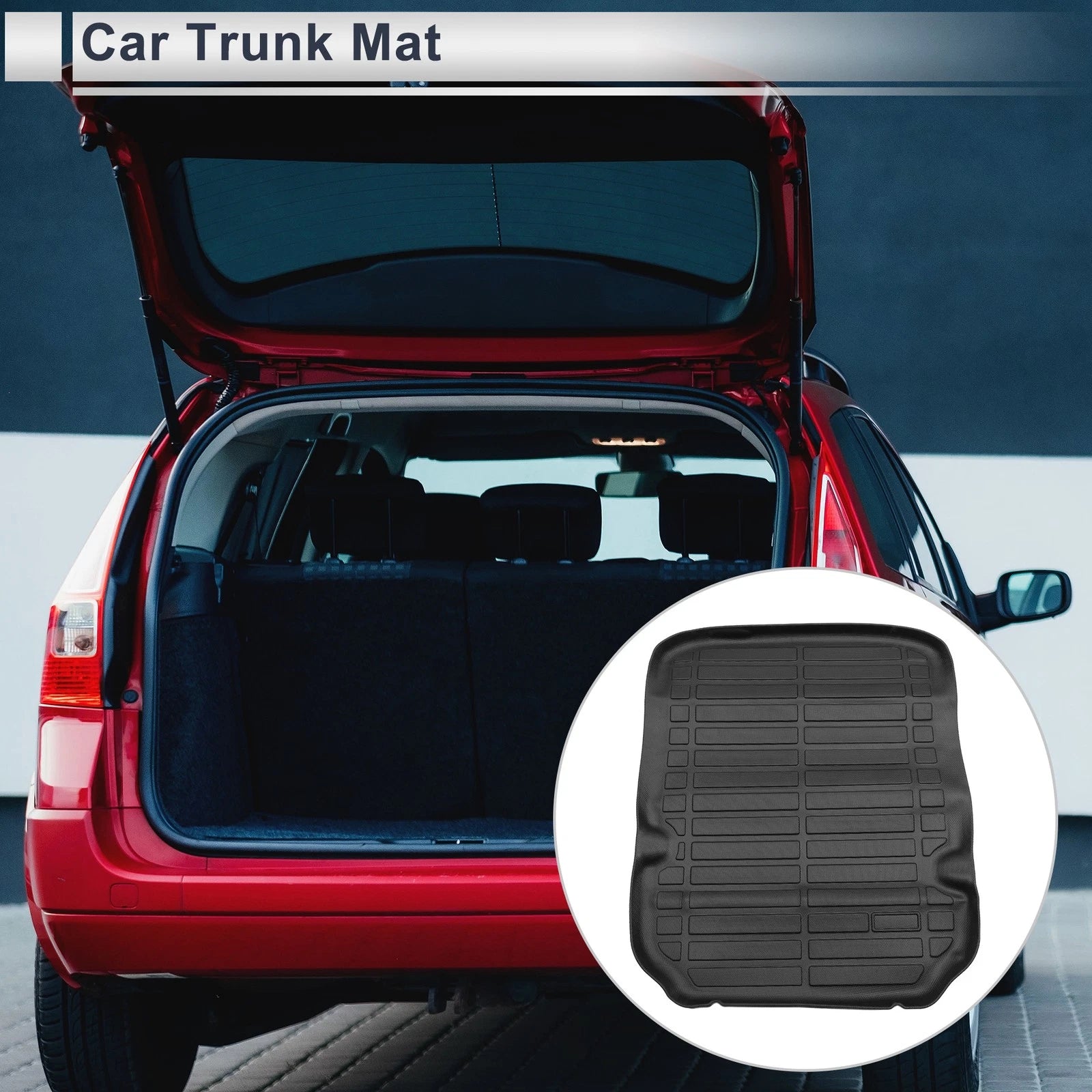 Cargo Liner Rear Trunk Mat for Chevrolet Camaro 2016–2024 Long Grid TPE