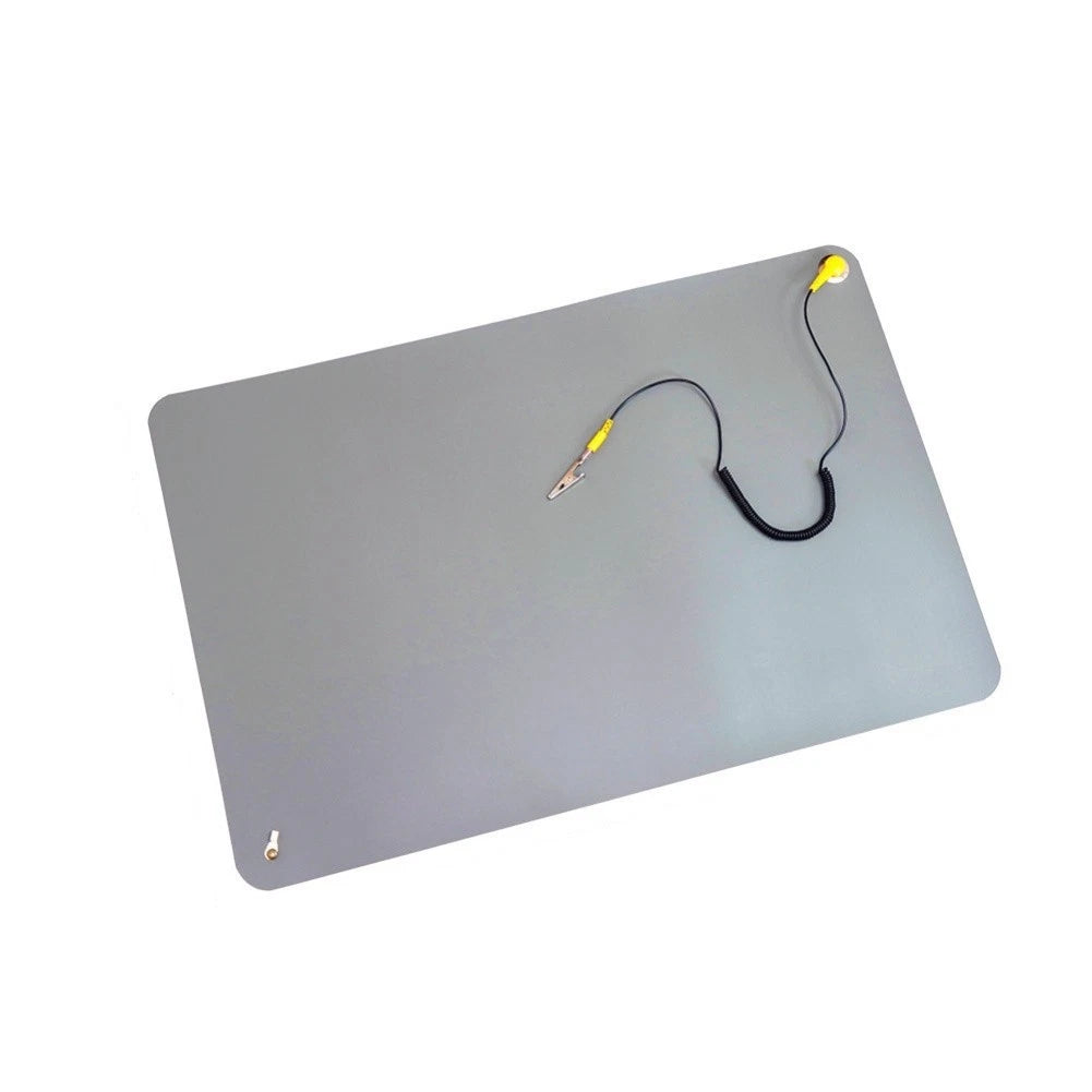 Flexible Rubber Antistatic Mat 60x40cm with Detachable Ground Cord