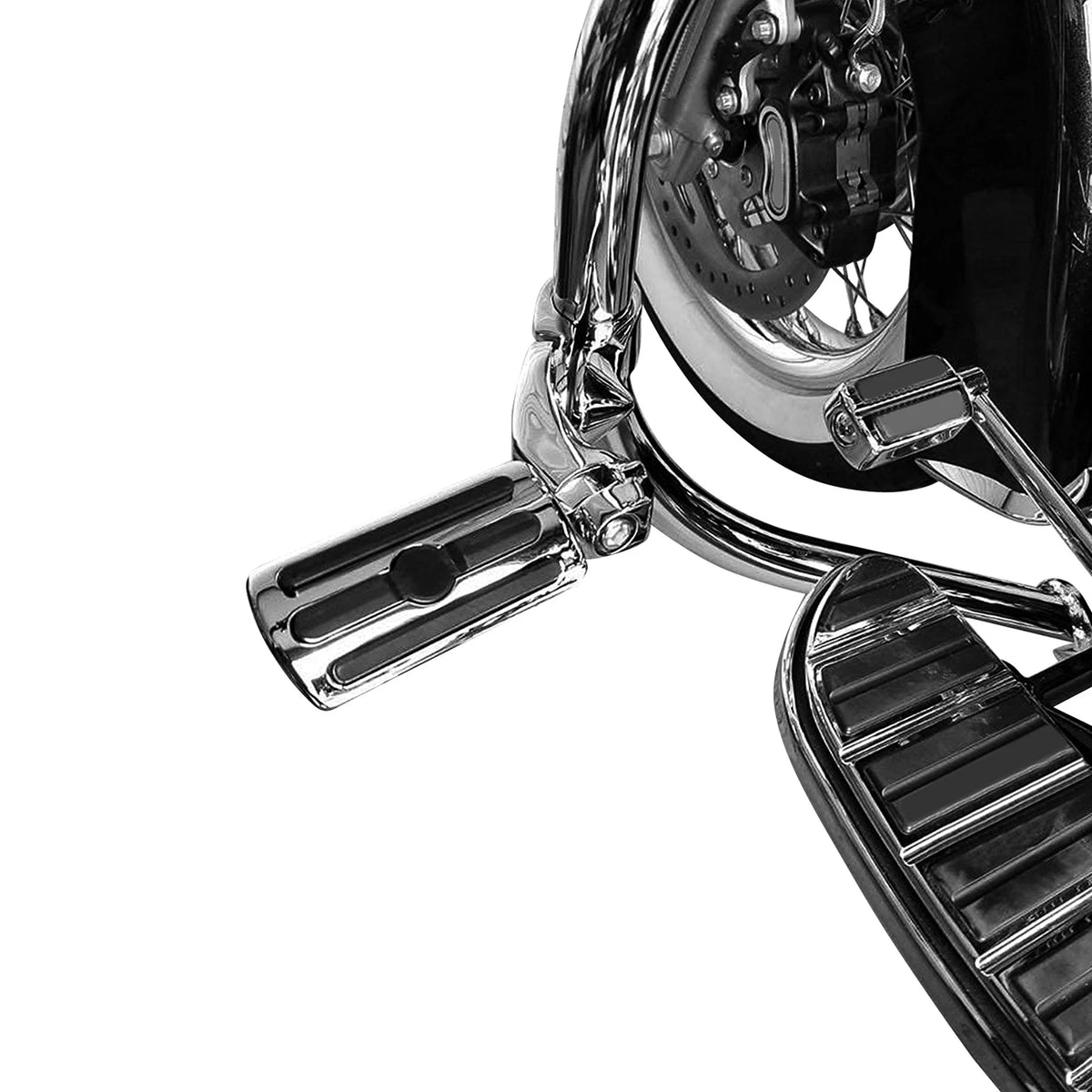 10mm Chrome Highway Foot Pegs for Harley Davidson Touring Softail