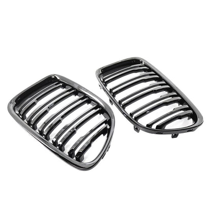 Glossy Black Front Bumper Kidney Grille for BMW X1 E84 (2009–2015)