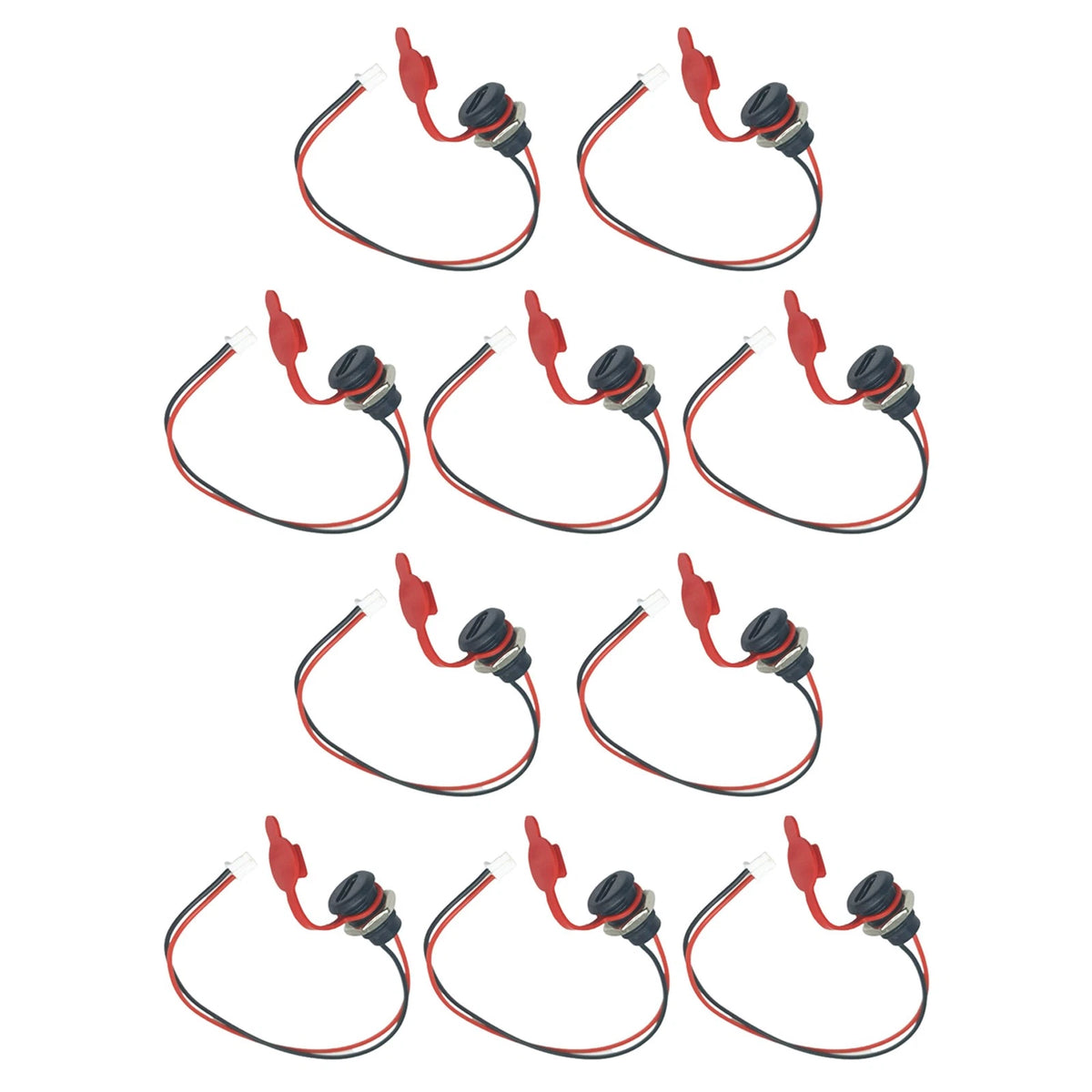 10Pcs USB Type C Waterproof Charging Jack Port with Nut Lock