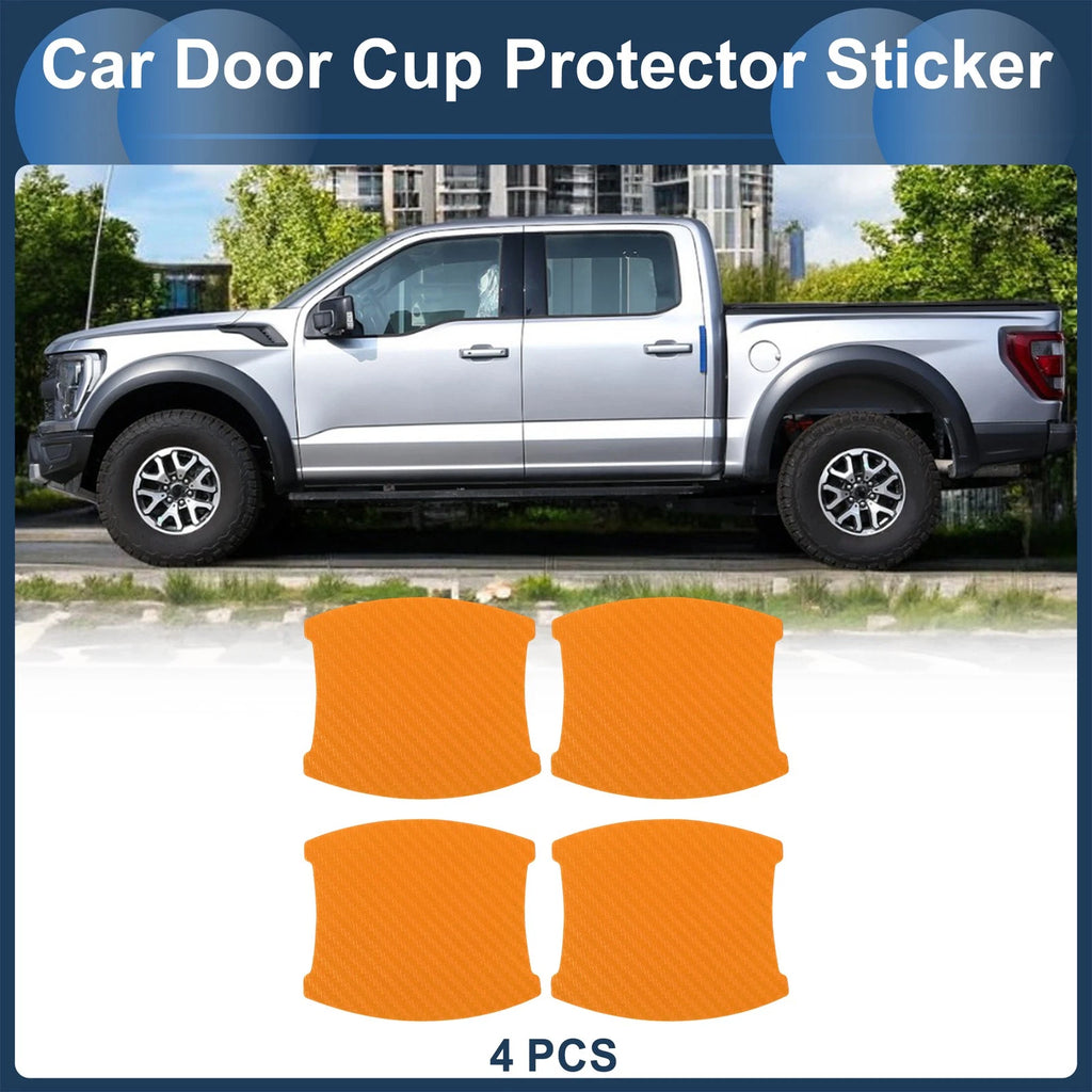 3D Car Door Handle Scratch Protector for Universal Vehicles (84x94mm)