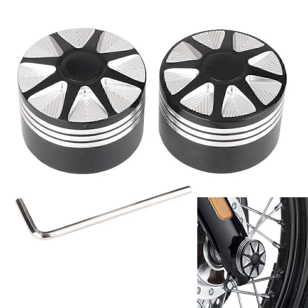 Front Axle Nut Cover Bolt Kit for Harley Dyna Touring/Trike (2008–Present)