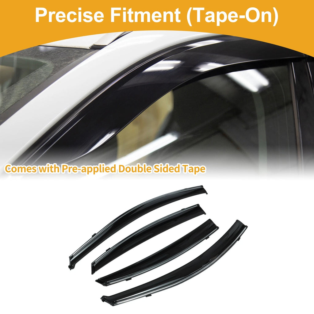 Window Deflectors Side Window Vent Visors 1 Set for Hyundai Accent (2012–2017)