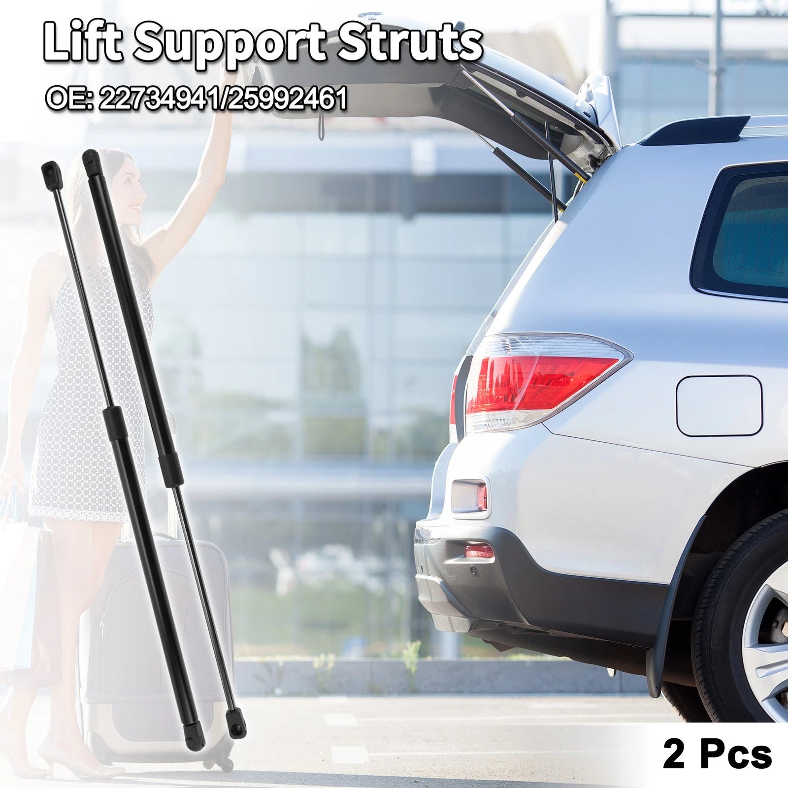 Rear Hatch Lift Supports Replacement for Chevrolet HHR (2006–2011 Wagon)