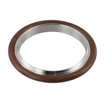 2X Stainless Steel KF40 Vacuum Center Ring with O Ring Clamp Fitting Set