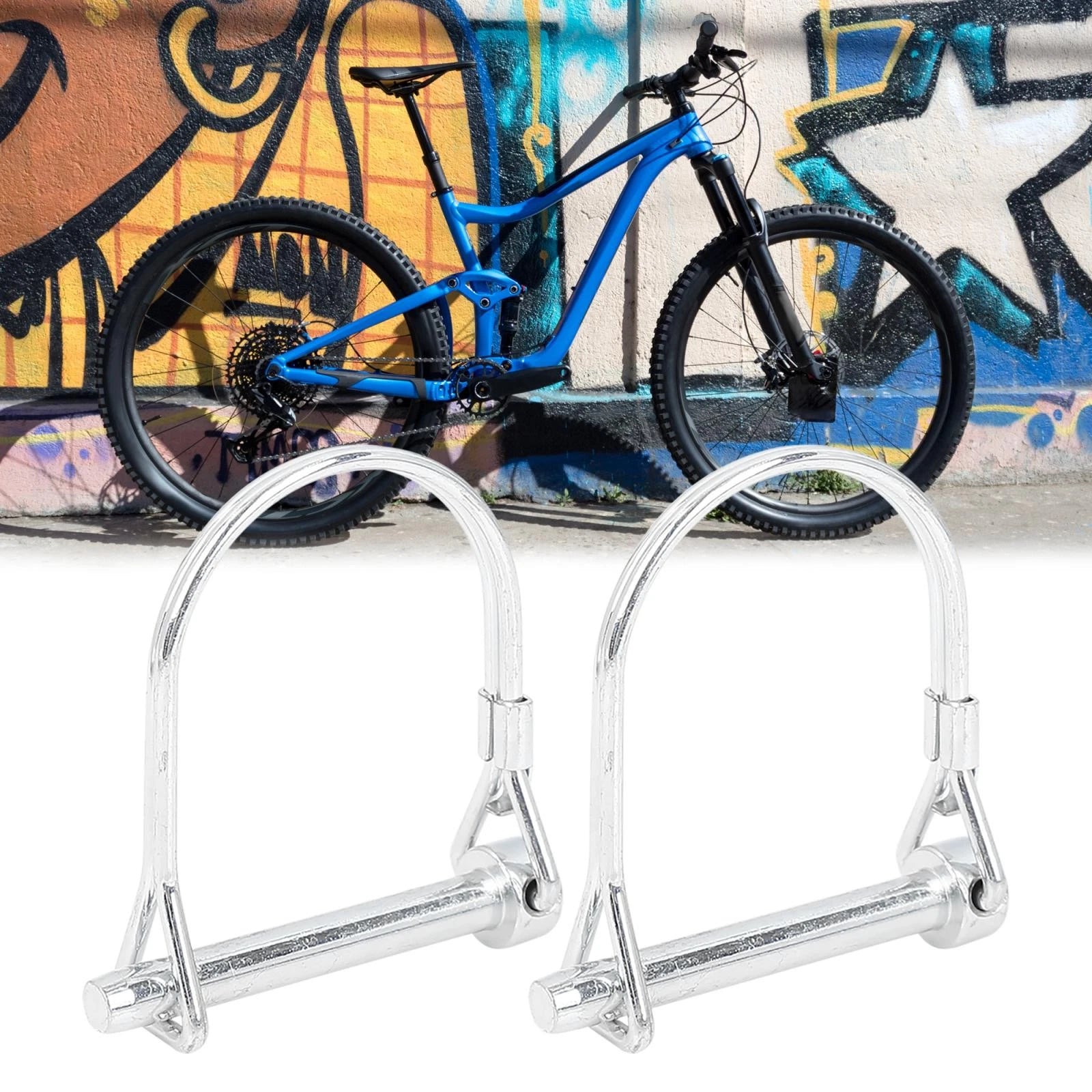 2pcs Bicycle Trailer Shaft Locking Pin for Safety Coupler Arch D Shape