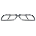 Tailpipe Trim for Mercedes Benz C-Class W20 (2015–2021) Silver