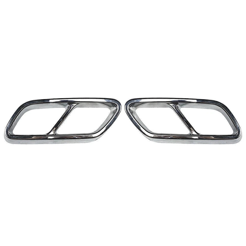 Tailpipe Trim for Mercedes Benz C-Class W20 (2015–2021) Silver