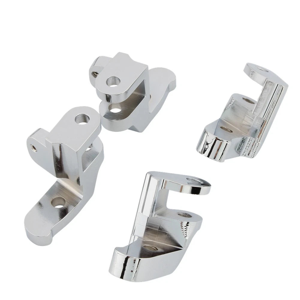 Front Driver Floorboard Relocation Brackets for Harley Touring Road Glide (Chrome)