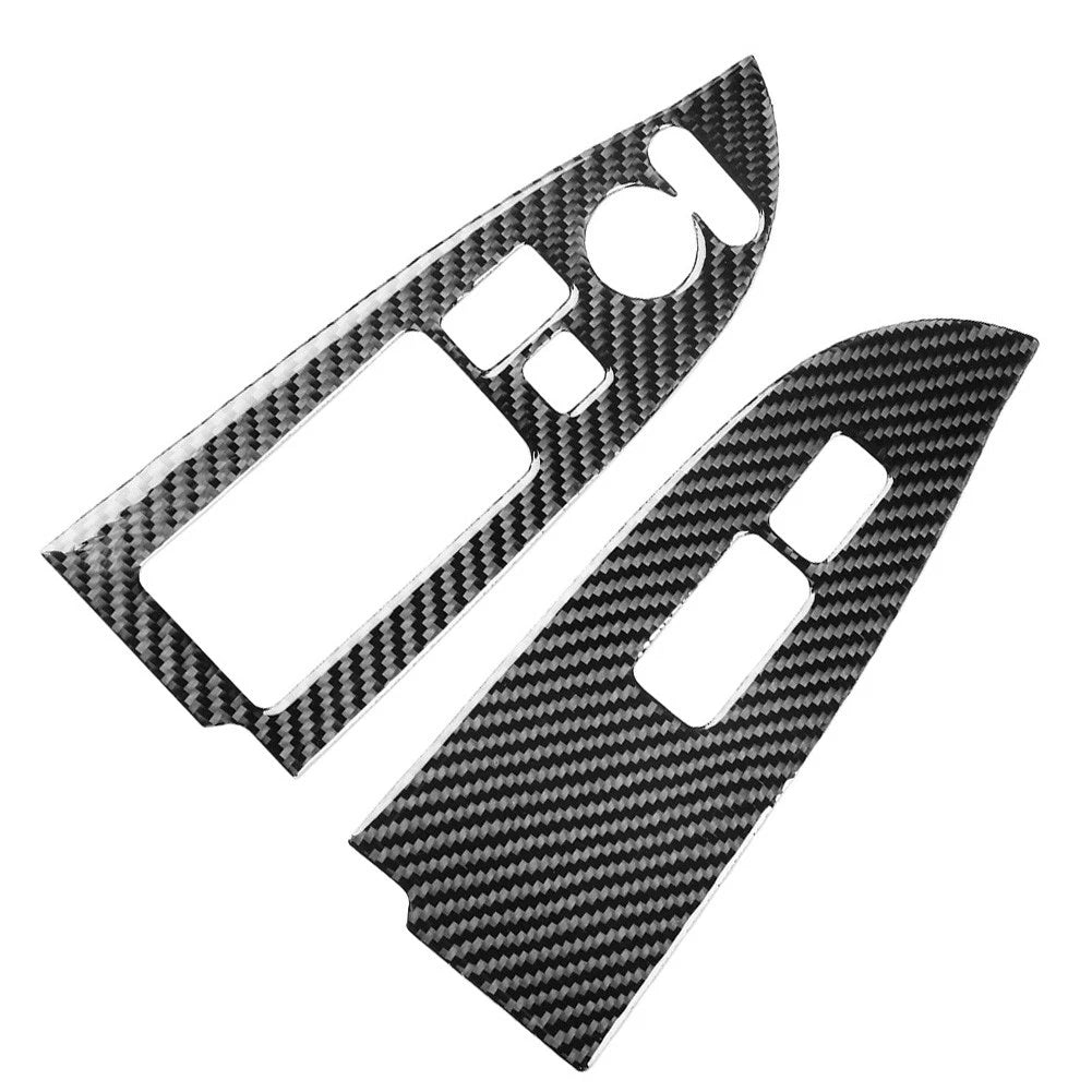 Carbon Fiber Black Front Window Regulator Cover for Honda Odyssey (2005–2010)