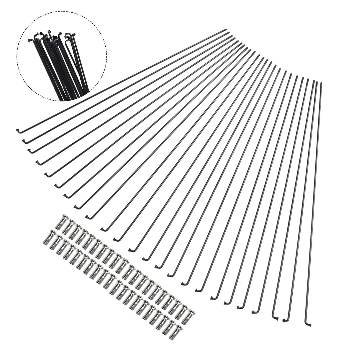 Set of 24 Steel Spokes for 27 5/26/29er Bikes
