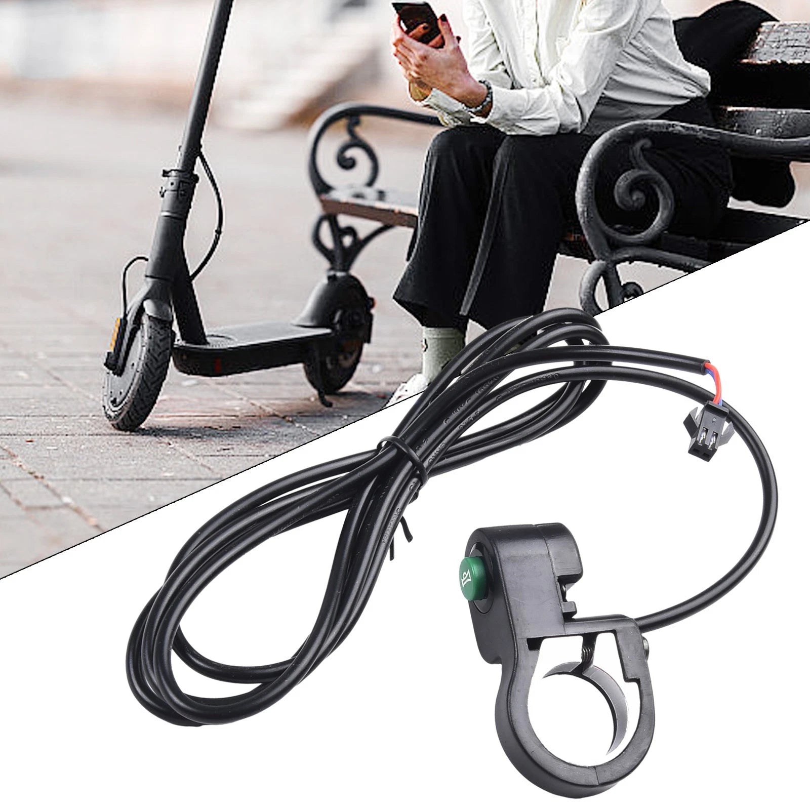Button Switch Cable for Electric Scooter Handlebar (22.5mm Diameter)