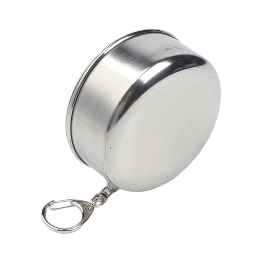 304 Stainless Steel Compact Mug for Outdoors (Lightweight Folding Design)