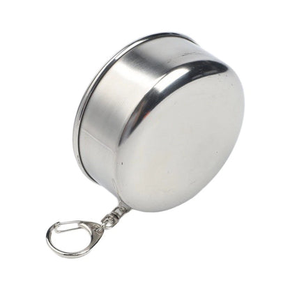 304 Stainless Steel Compact Mug for Outdoors (Lightweight Folding Design)
