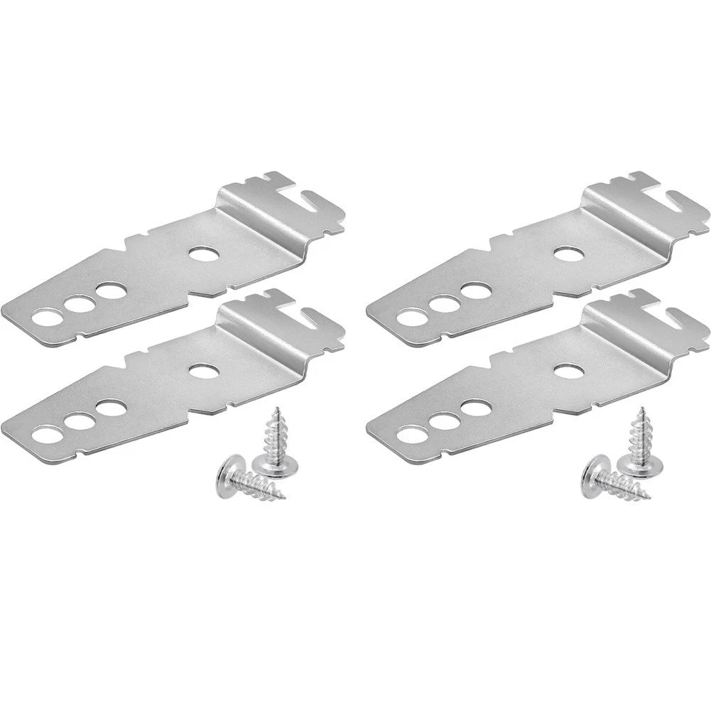4X Dishwasher Bracket and Screws Replacement Parts for Compatible Models